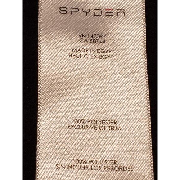 Spyder Mens Pullover Shirt or Jacket Small Long Sleeve Black 1/4 Zip Lightweight - Picture 5 of 6
